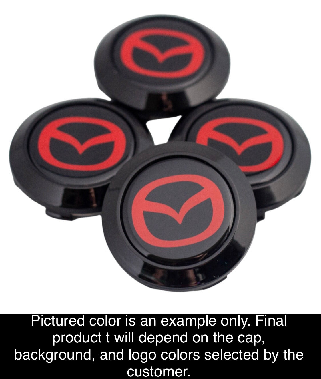 Mazda Logo Enkei RPF1 Center Caps (Set of 4)