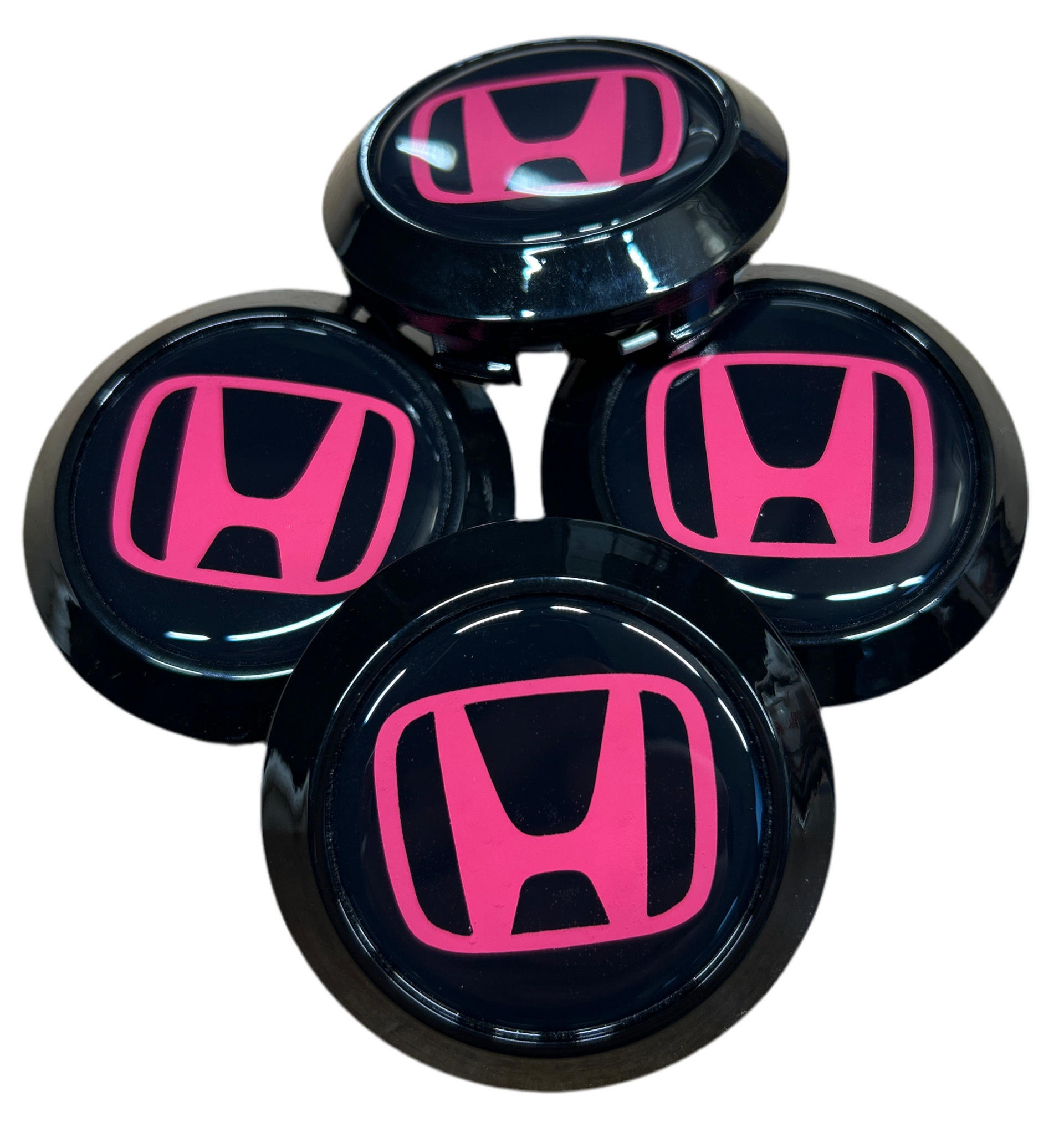 Enkei RPF1 center cap Honda black black pink